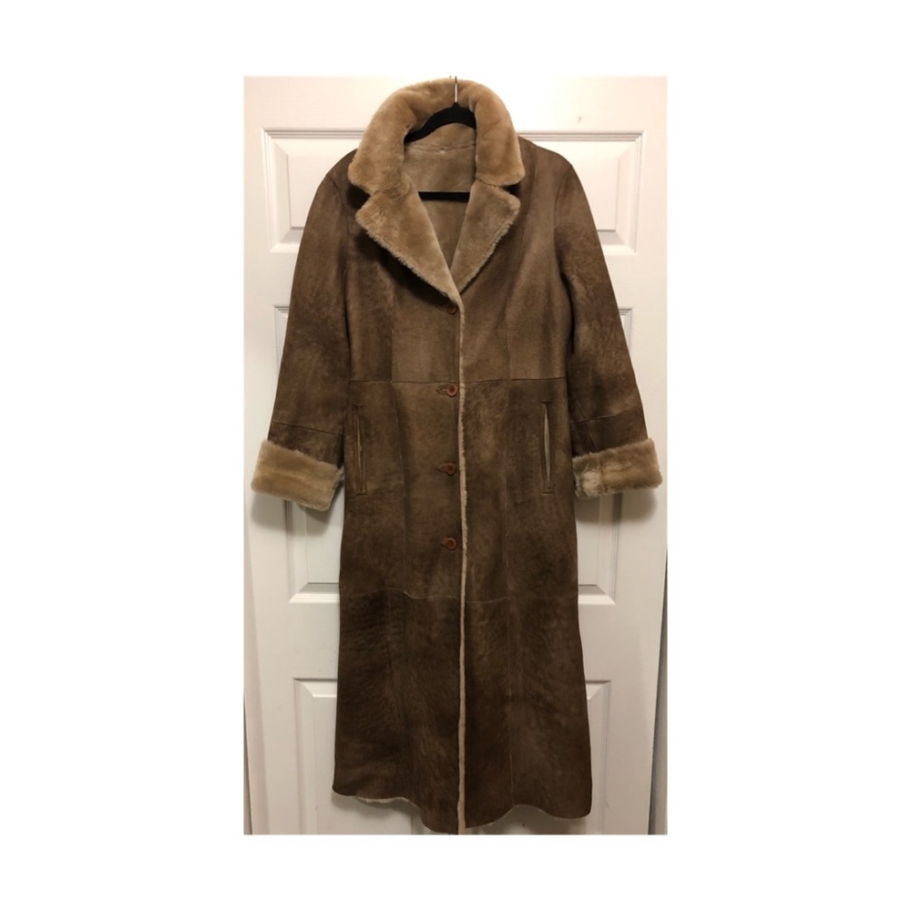 Di Bello Collezioni Reversible Full Length Shearling Fur Coat